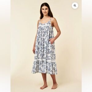 Papinelle Nostalgia Strappy Lace Trim Nightgown